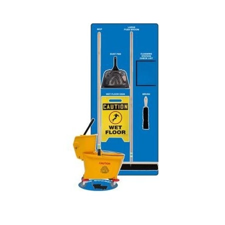 Accuform Clean & Mop Store-Boards Combo Kit, PSB121BUBK PSB121BUBK